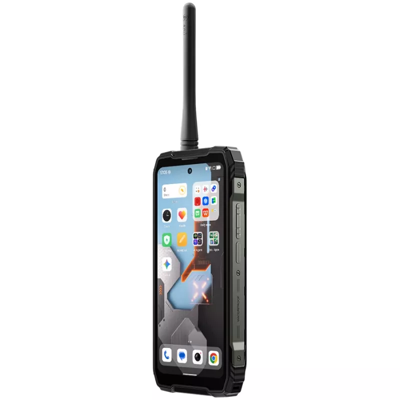 Blackview XPLORE 1 Walkie-Talkie 22 km 5G Robustes Telefon 6,78 Zoll FHD 2460x1080 120Hz + 2,01 Zoll 296x240 12+256 GB MTK Dimensity 7050 Octa-Core 2,4 GHz Kamera 50+64+20 MP Nachtsicht 20000 mAh NFC Gorilla Glass 5 Android 15 MIL-STD Schwarz