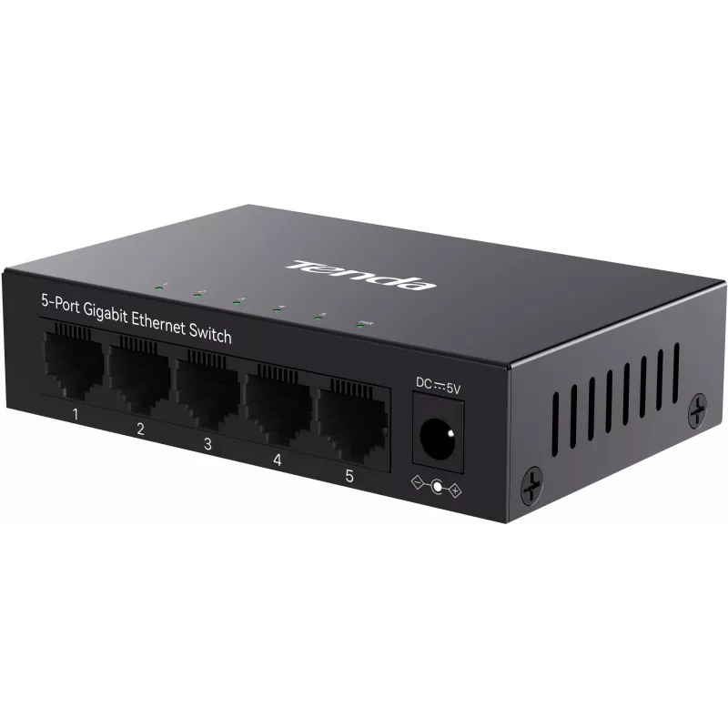 Tenda TEG1005M 5-Port Gigabit Ethernet Switch Desktop Plastic Fanless