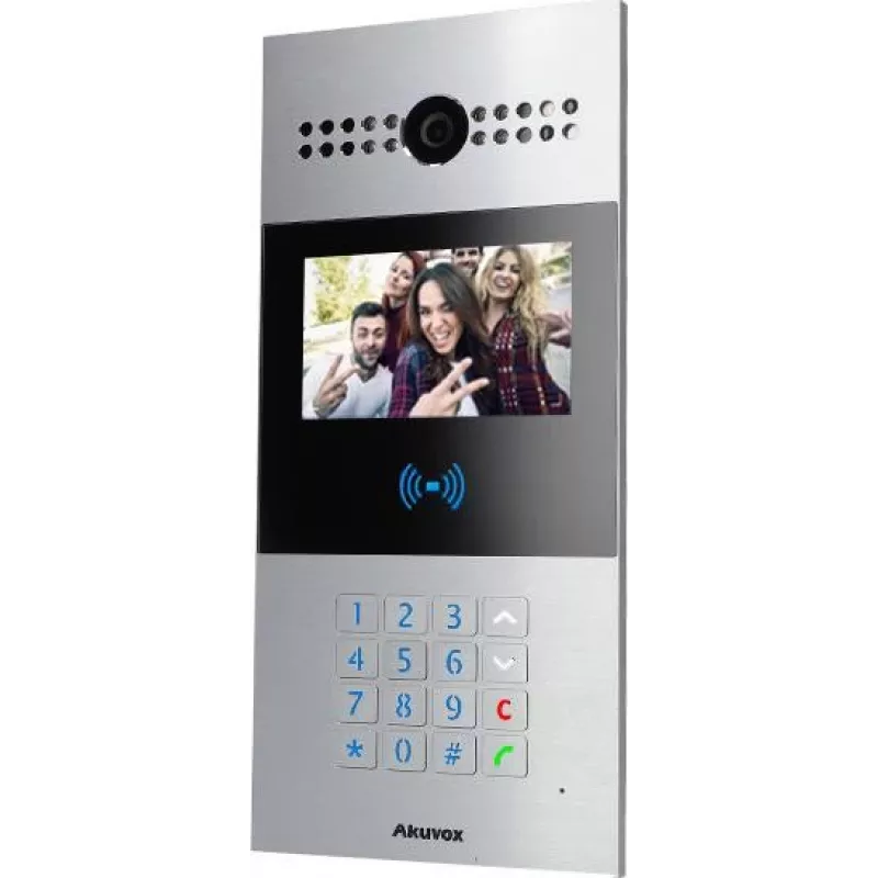AKUVOX AKV-R28A IP-Türstation mit 7-Zoll-Touchscreen, Gesichtserkennung und PoE