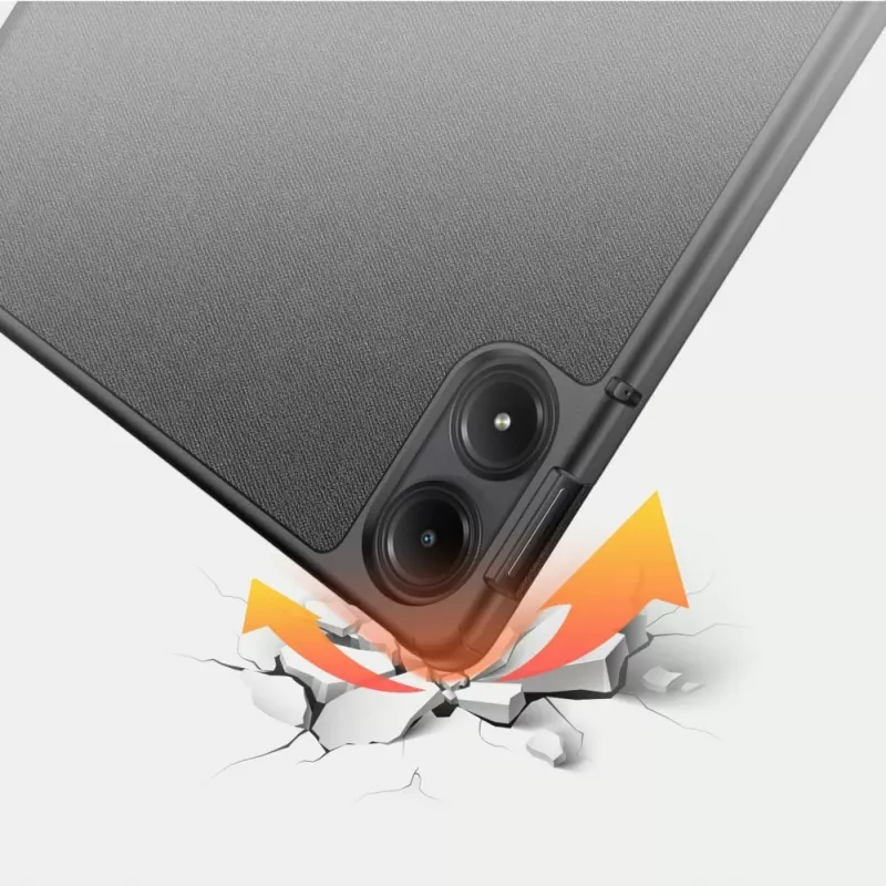 Dux Ducis Domo Case mit Flip und Smart Sleep für Xiaomi Redmi Pad Pro (4G/5G)/Poco Pad 12.1 - Schwarz