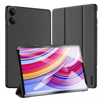 Dux Ducis Domo Case mit Flip und Smart Sleep für Xiaomi Redmi Pad Pro (4G/5G)/Poco Pad 12.1 - Schwarz