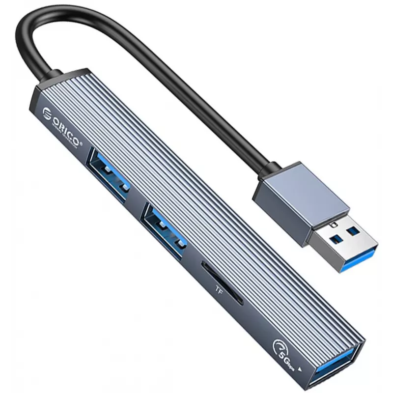 ORICO USB 3.0 4-Port USB-A Hub, 5Gbps, Schwarz