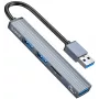 ORICO USB 3.0 4-Port USB-A Hub, 5Gbps, Schwarz