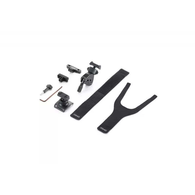 DJI Osmo Action Road Cycling Kit (Brustgurt, Lenkerhalterung, Klebehalterungen) - Schwarz