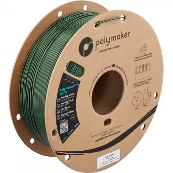 Polymaker PETG 3D-Drucker-Filament, 1,75 mm, 1 kg, Dark Green (PB05016)