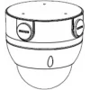 Dahua PFA136 Anschlussdosen-Montagehalterung für Dome-Kameras, Weiß, IP66