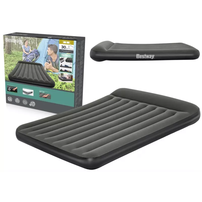 Bestway Luftmatratze 203 x 152 x 30 cm Queen Size mit eingebauter Pumpe