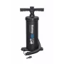 Bestway 37 cm Doppelhub-Handpumpe mit 3 Düsen - Schwarz/Gelb