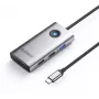 ORICO PW11-5P-GY-EP USB-C Hub 5-in-1, 1x USB-A 3.0 5Gbps, 2x USB-A 2.0, HDMI 4K@30Hz, PD 60W, Grau