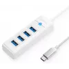 ORICO PW4U-C3-015-WH-EP USB-C Hub 4x USB-A 3.2 Gen 1 Weiß