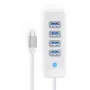 ORICO PW4U-C3-015-WH-EP USB-C Hub 4x USB-A 3.2 Gen 1 Weiß