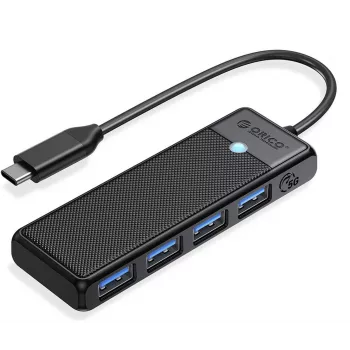 ORICO USB-C Hub 4-Port USB-A 3.0 5Gbps Schwarz