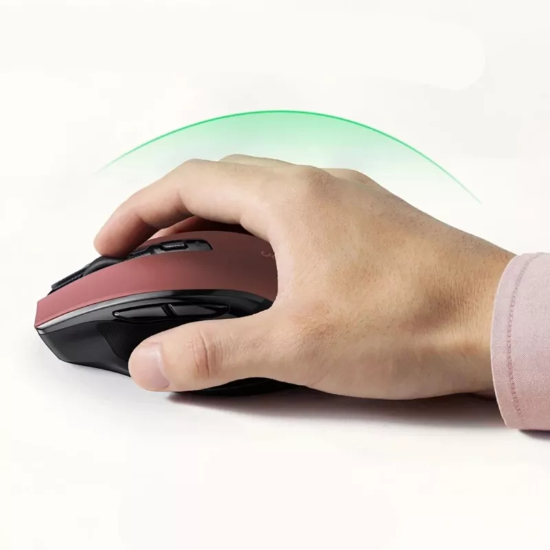 UGREEN MU006 Kabellose Optische Maus 2.4GHz / Bluetooth 5.0 4000 DPI - Rot