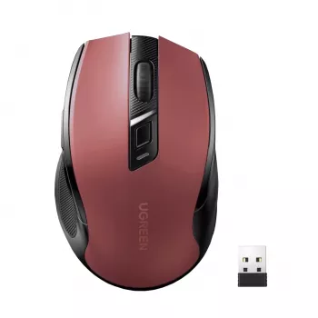 UGREEN MU006 Kabellose Optische Maus 2.4GHz / Bluetooth 5.0 4000 DPI - Rot