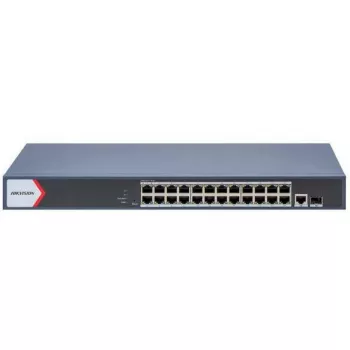 Hikvision DS-3E1526P-EI/M 26-Port Gigabit PoE+ Managed Switch mit 24 PoE-Ports und 2 SFP-Steckplätzen