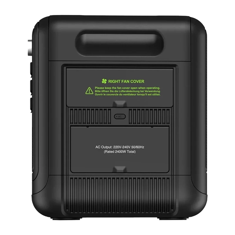 FOSSIBOT F2400 2400W Ladestation, Schwarz