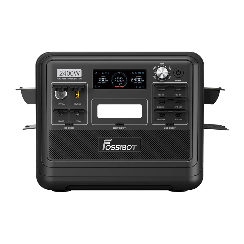 FOSSIBOT F2400 2400W Ladestation, Schwarz
