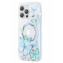 Kingxbar Apple iPhone 14 Pro Max MagSafe Butterfly Series Magnetic Case Blau