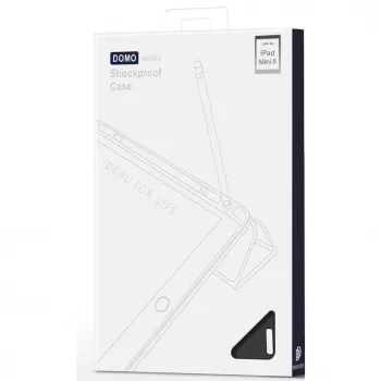 Dux Ducis Domo Foldable Case mit Stiftaufbewahrung für iPad Mini 7/6, Schwarz