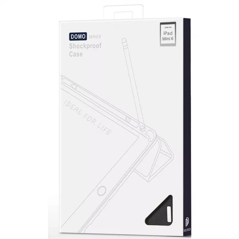 Dux Ducis Domo Foldable Case mit Stiftaufbewahrung für iPad Mini 7/6, Schwarz