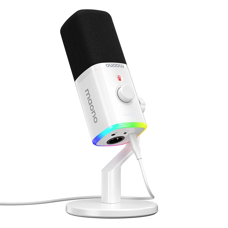 MAONO PD100X Dynamisches Mikrofon (Weiß) - USB-C & XLR