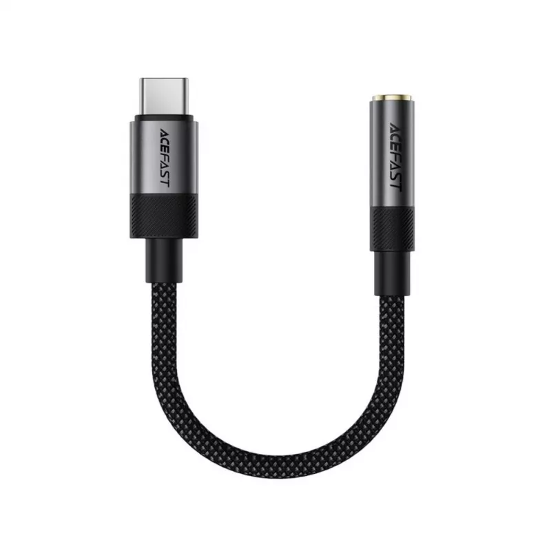 Acefast USB-C auf 3,5 mm J12 Audio-Adapter Schwarz