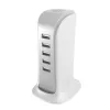 Dudao 5x USB-Ladegerät mit integriertem EU-Netzkabel Weiß (A5EU)