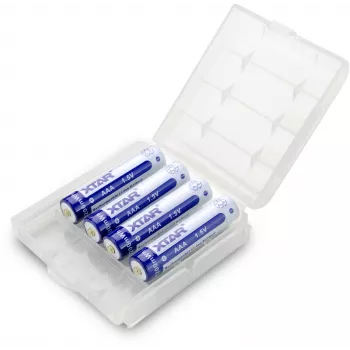 XTAR AAA 1,5 V 750 mAh wiederaufladbarer Li-Ionen-Akku (4er-Pack) mit Schutz