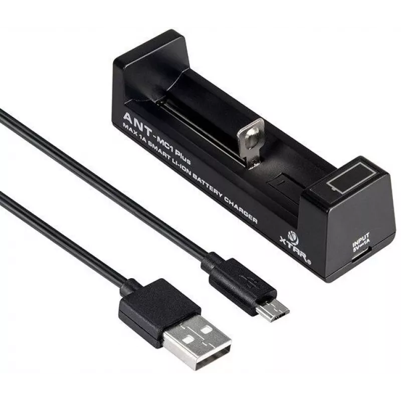 XTAR ANT MC1+ Micro USB Li-Ion Akkuladegerät für 18650