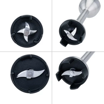 WILFA PROSTICK Stabmixer Full-Pack 1000W Schwarz/Edelstahl