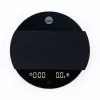 WILFA UNIFORM COFFEE SCALE - Digitale Kaffeewaage mit Timer, Bluetooth, 2000g Kapazität, 0,1g Genauigkeit, Schwarz