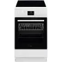 AEG CCB56491BW Freistehender Elektroherd mit Glaskeramik-Kochfeld, 73L Umluftbackofen & 39L konventionellem Backofen, Weiß