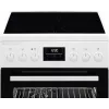 AEG CCB56491BW Freistehender Elektroherd mit Glaskeramik-Kochfeld, 73L Umluftbackofen & 39L konventionellem Backofen, Weiß