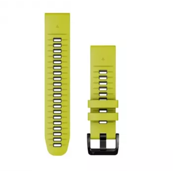 Garmin QuickFit 22 mm Silikon-Uhrenarmband, Lime/Graphite (010-13280-03)