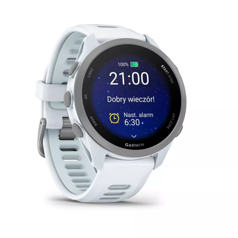 Garmin Forerunner 170 Whitestone mit Whitestone/Cloud Blue Armband