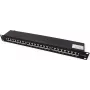 VALUE 19-Zoll Patchpanel Cat6A/Class EA 24 Ports geschirmt Schwarz