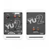 KANTO AUDIO YU2MW-CG Aktiv-Bookshelf-Lautsprecher mit USB-DAC und 3,5-mm-AUX - Mattweiß (inkl. Netzkabel Typ C & G)