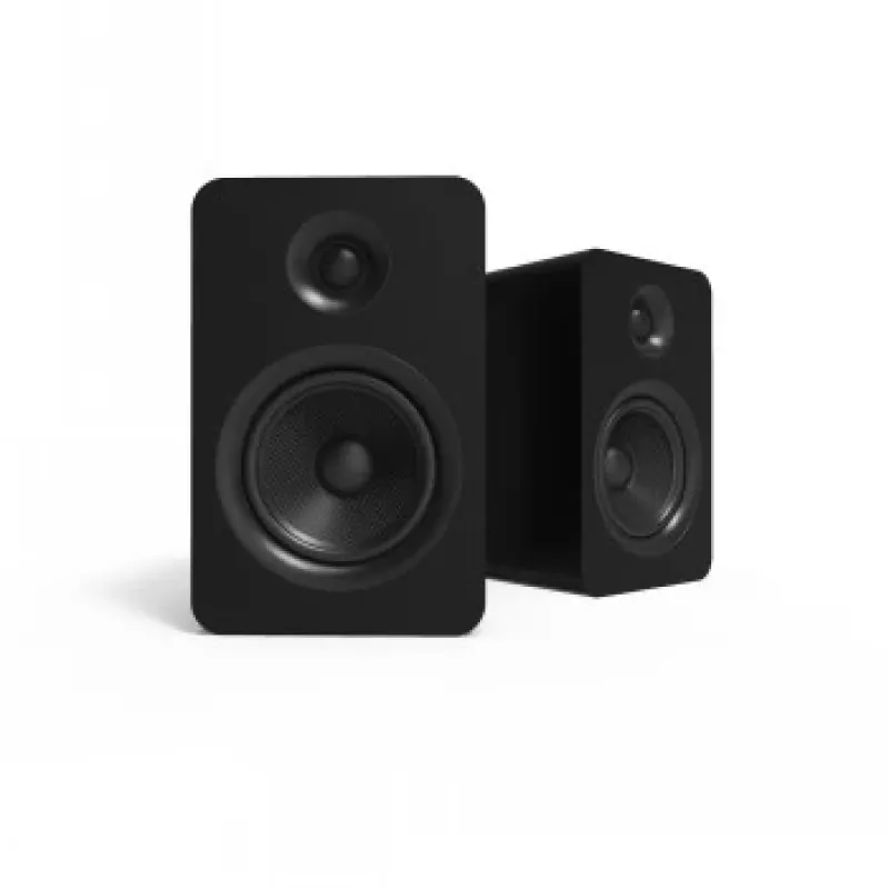 KANTO AUDIO YUP6 Passive Regallautsprecher Paar - 1 inch Seidenkalotten-Hochtöner & 5,25 inch Kevlar-Tieftöner - Schwarz
