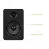 KANTO AUDIO YUP6 Passive Regallautsprecher Paar - 1 inch Seidenkalotten-Hochtöner & 5,25 inch Kevlar-Tieftöner - Schwarz