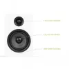 KANTO AUDIO YUP6W Passive Regallautsprecher (Paar) - Weiß - 1 inch Seidenkalotten-Hochtöner & 5,25 inch Kevlar-Tiefmitteltöner