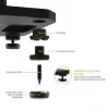 Kanto Audio 22 Tall Fillable Speaker Stands mit Isolierfüßen - Schwarz (Paar)