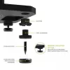 Kanto Audio 26 Tall Fillable Speaker Stands mit Isolationsfüßen - Schwarz (Paar)