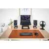 KANTO AUDIO 100W Powered Reference Desktop Speakers mit Bluetooth - Schwarz, Paar (inkl. USB-C-Netzkabel)