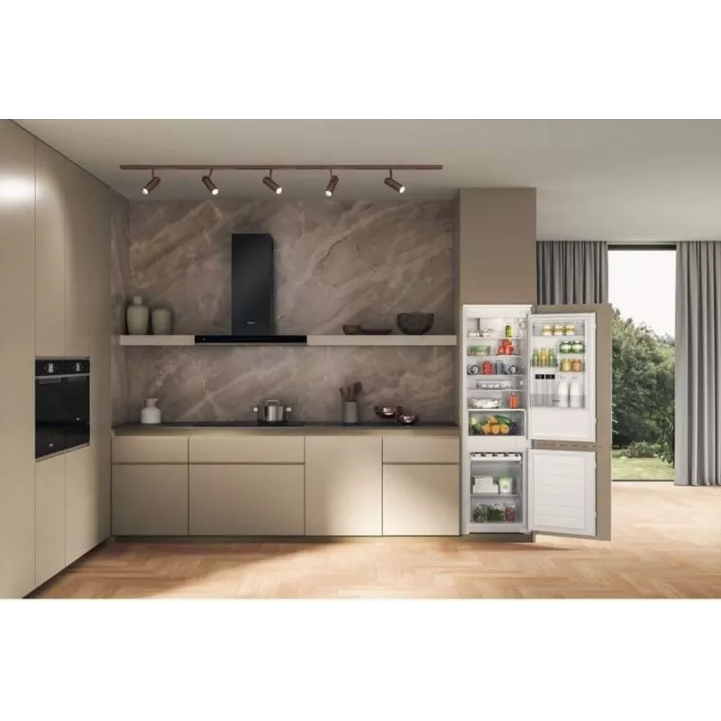 Whirlpool WHC18D011B1 Einbau-Kühl-Gefrierkombination, 275 L, Energieklasse F, Low Frost, Schwarz