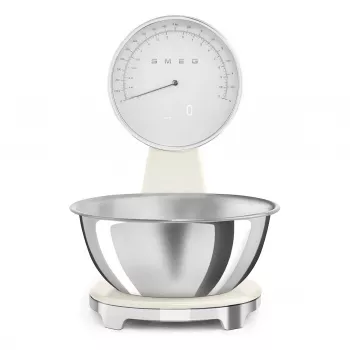 SMEG Analog- und Digital-Küchenwaage Creme KSF01CRWW