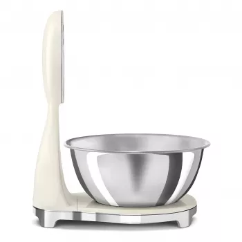 SMEG Analog- und Digital-Küchenwaage Creme KSF01CRWW