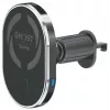 CELLY MagSafe Auto-Halterung mit kabellosem Laden - 15W Qi Schnellladung, Lüftungshalterung, 360° Drehung, Schwarz