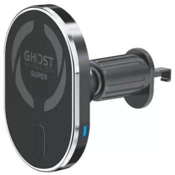 CELLY MagSafe Auto-Halterung mit kabellosem Laden - 15W Qi Schnellladung, Lüftungshalterung, 360° Drehung, Schwarz