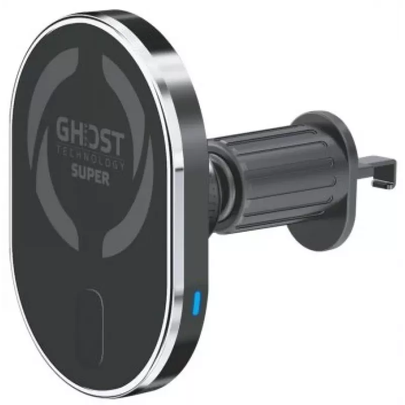 CELLY MagSafe Auto-Halterung mit kabellosem Laden - 15W Qi Schnellladung, Lüftungshalterung, 360° Drehung, Schwarz
