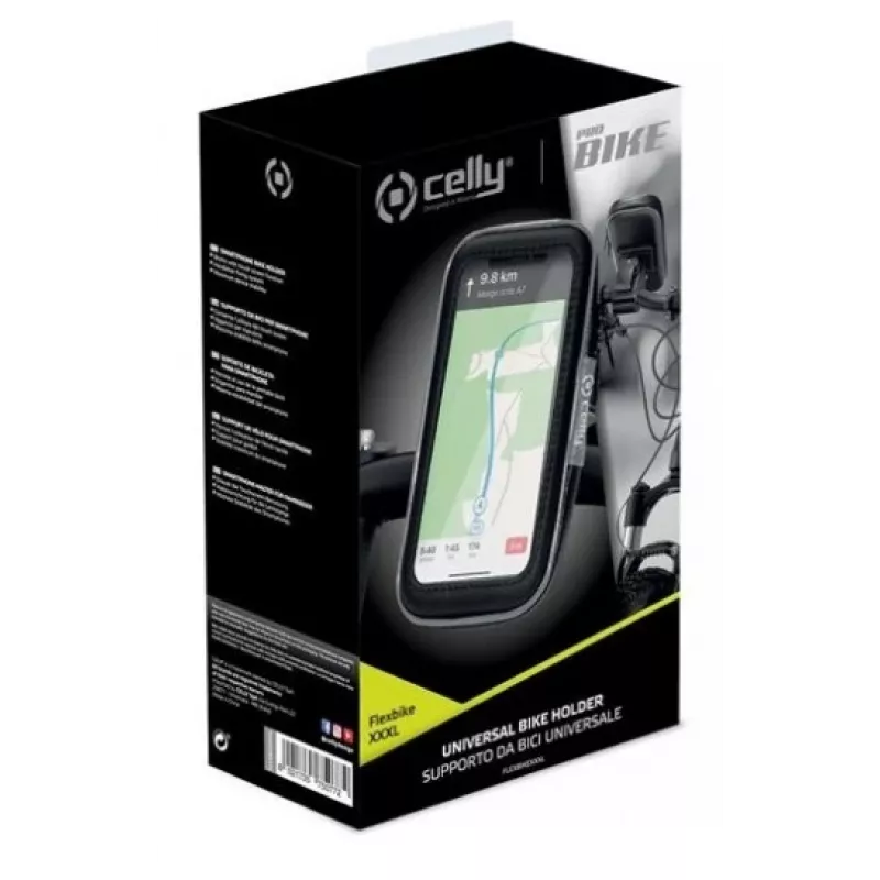 CELLY Universal Bike Holder XXXL - Lenkerhalterung für Smartphones bis 6,5 inch